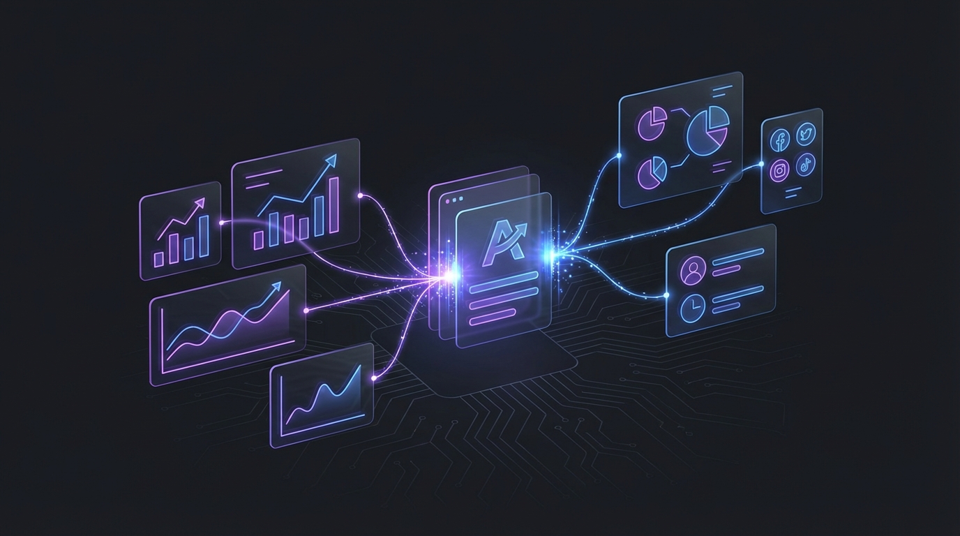 Automatisation des reportings clients avec l'IA et n8n — tableau de bord automatisé